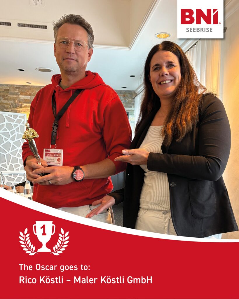 BNI Oskar 2025 Rico Kösti mit Betty Bächi