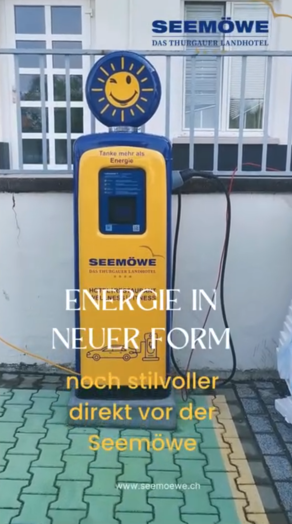 E-Ladestation direkt vor dem Hotel E-Ladestation direkt vor dem Hotel